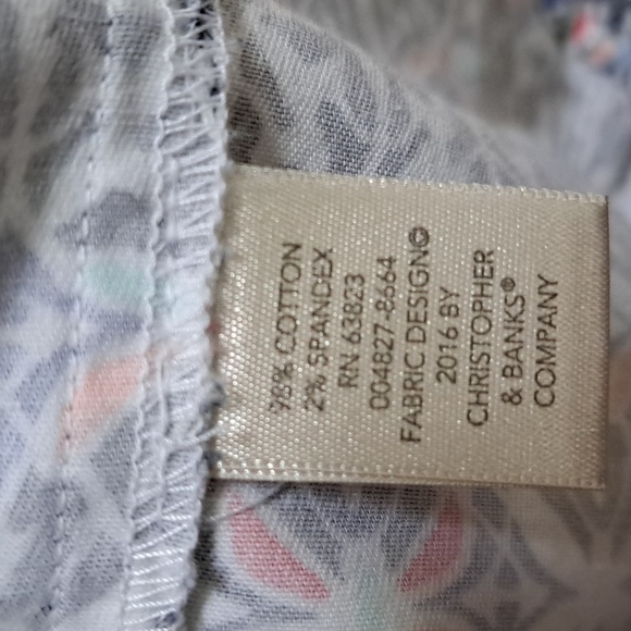 Christopher & Banks Multicolor 3/4 Sleeve Bussiness/Casual Jacket. Size Large - Picture 10 of 11